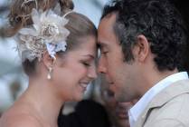 Nosso casamento, há um ano.